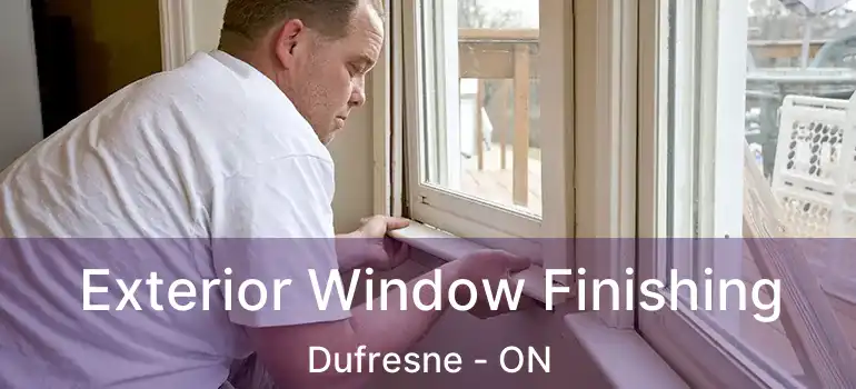  Exterior Window Finishing Dufresne - ON