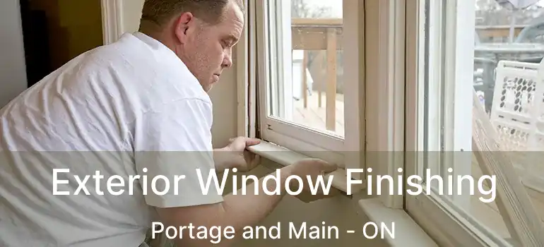  Exterior Window Finishing Portage and Main - ON