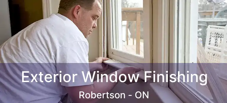  Exterior Window Finishing Robertson - ON