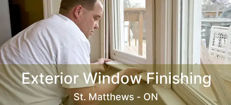  Exterior Window Finishing St. Matthews - ON