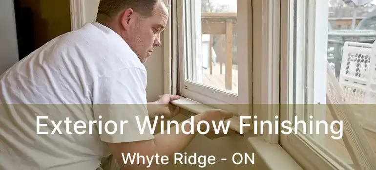  Exterior Window Finishing Whyte Ridge - ON