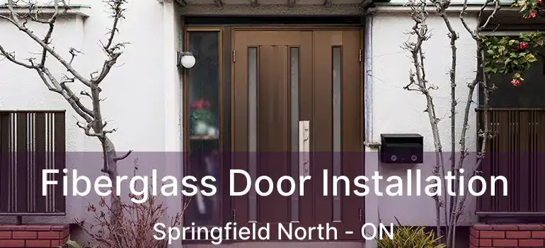  Fiberglass Door Installation Springfield North - ON