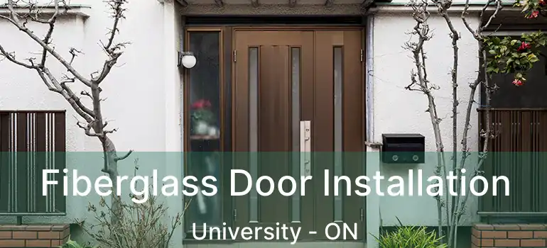  Fiberglass Door Installation University - ON