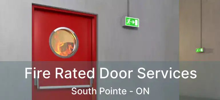  Fire Rated Door Services South Pointe - ON