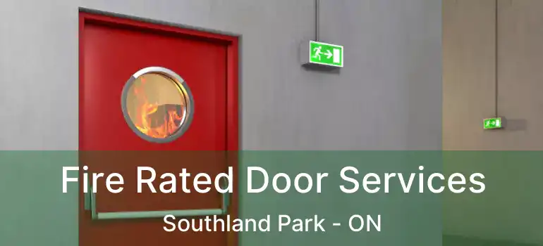  Fire Rated Door Services Southland Park - ON