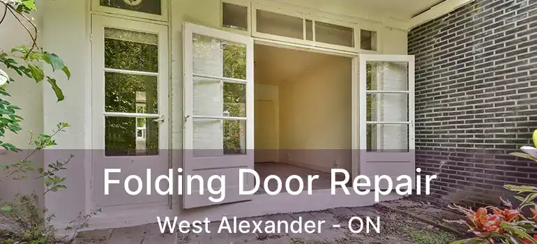  Folding Door Repair West Alexander - ON