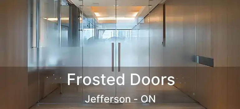  Frosted Doors Jefferson - ON