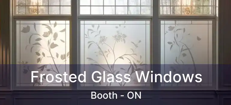 Frosted Glass Windows Booth - ON