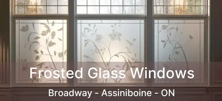  Frosted Glass Windows Broadway - Assiniboine - ON