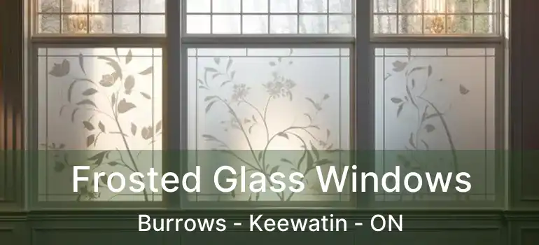  Frosted Glass Windows Burrows - Keewatin - ON