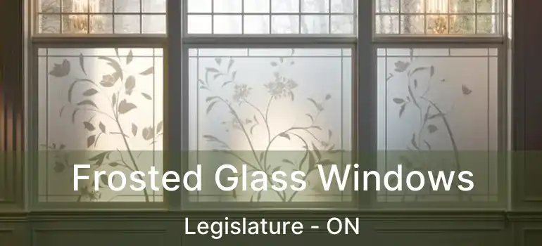  Frosted Glass Windows Legislature - ON
