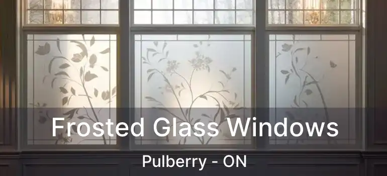  Frosted Glass Windows Pulberry - ON