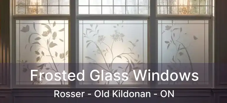  Frosted Glass Windows Rosser - Old Kildonan - ON