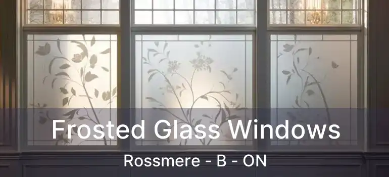  Frosted Glass Windows Rossmere - B - ON