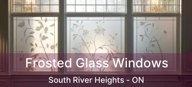  Frosted Glass Windows South River Heights - ON