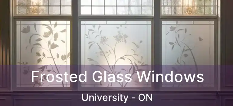  Frosted Glass Windows University - ON