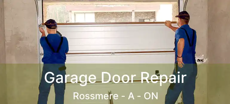  Garage Door Repair Rossmere - A - ON