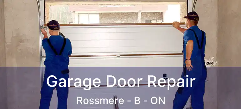  Garage Door Repair Rossmere - B - ON