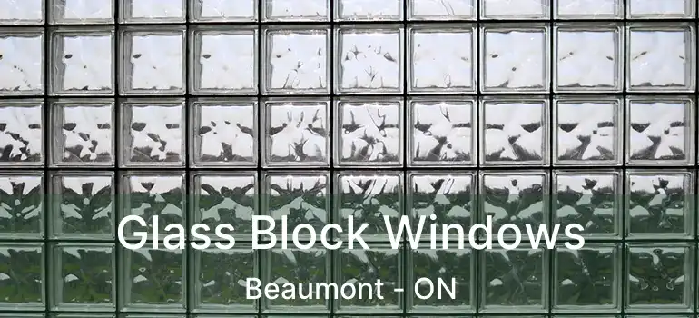  Glass Block Windows Beaumont - ON
