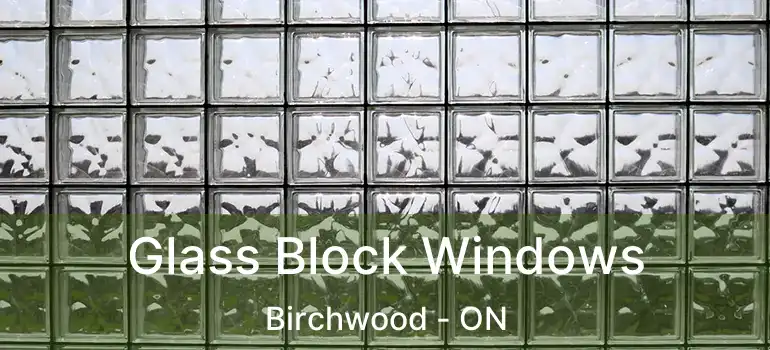  Glass Block Windows Birchwood - ON