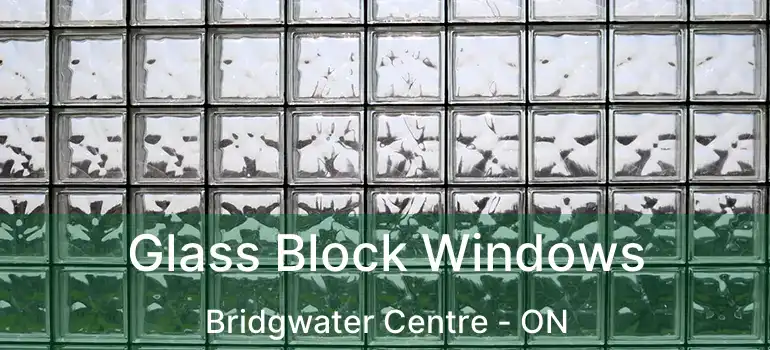  Glass Block Windows Bridgwater Centre - ON