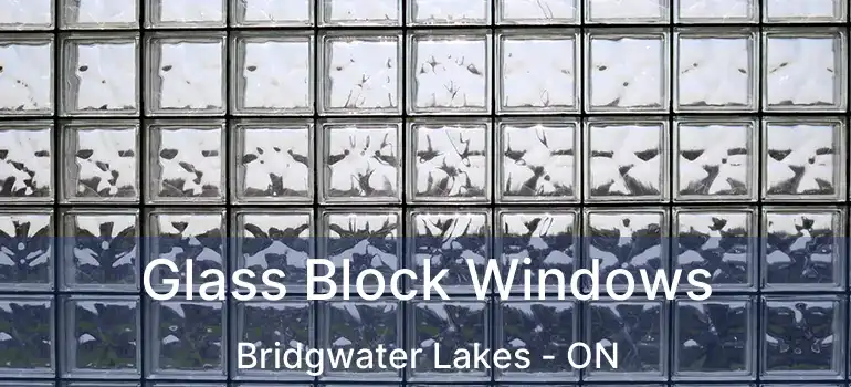  Glass Block Windows Bridgwater Lakes - ON