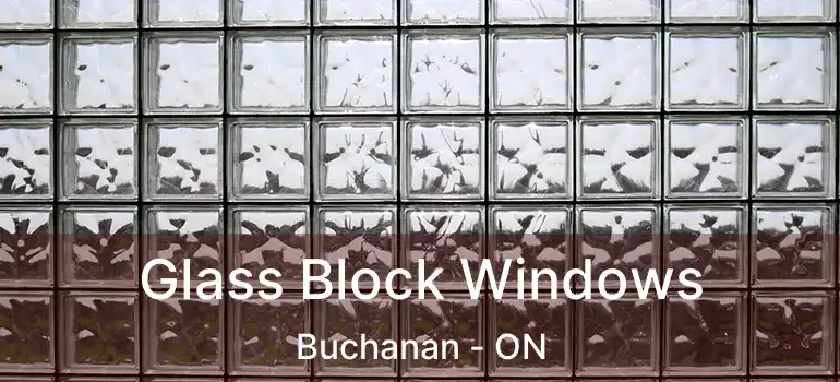  Glass Block Windows Buchanan - ON