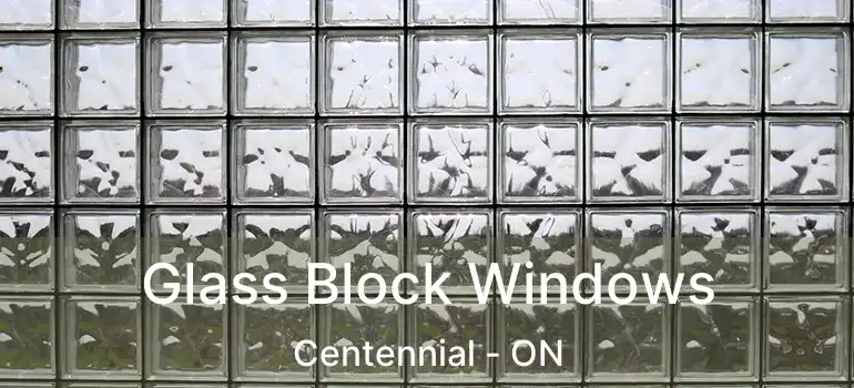 Glass Block Windows Centennial - ON