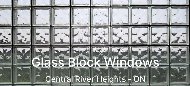  Glass Block Windows Central River Heights - ON