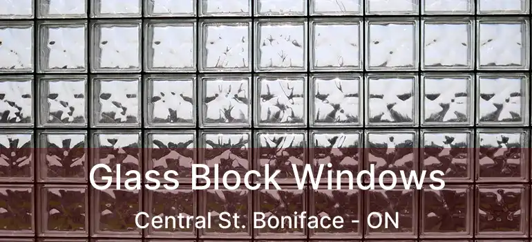  Glass Block Windows Central St. Boniface - ON