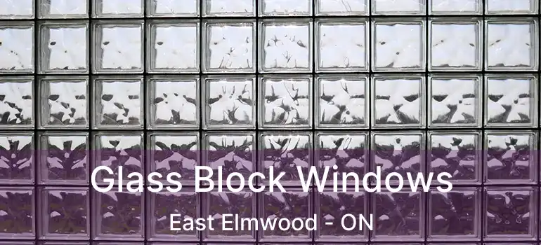  Glass Block Windows East Elmwood - ON