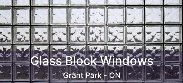  Glass Block Windows Grant Park - ON