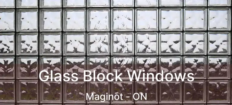  Glass Block Windows Maginot - ON
