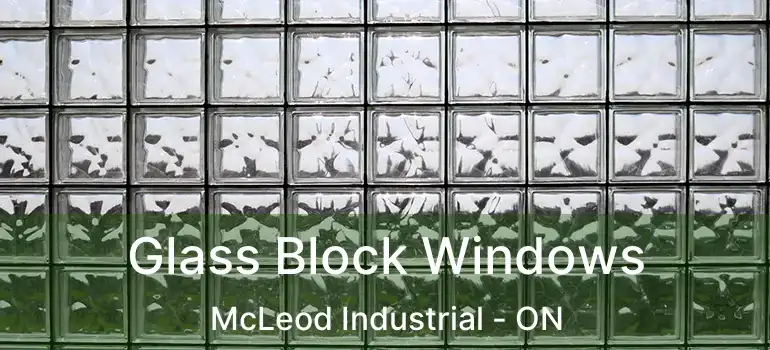 Glass Block Windows McLeod Industrial - ON