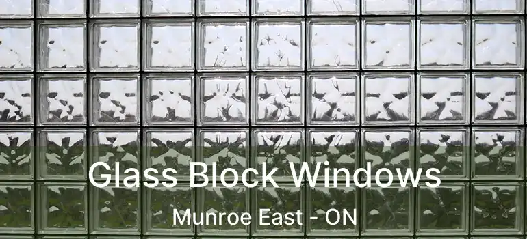  Glass Block Windows Munroe East - ON