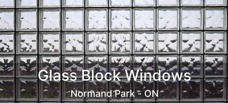 Glass Block Windows Normand Park - ON