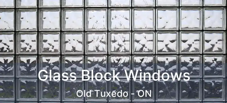  Glass Block Windows Old Tuxedo - ON