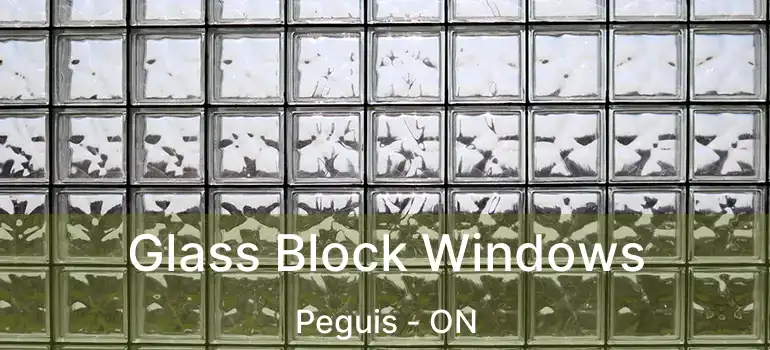  Glass Block Windows Peguis - ON