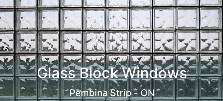  Glass Block Windows Pembina Strip - ON