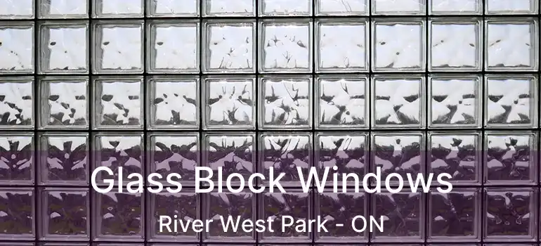  Glass Block Windows River West Park - ON