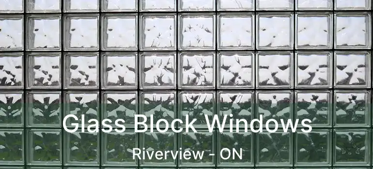  Glass Block Windows Riverview - ON