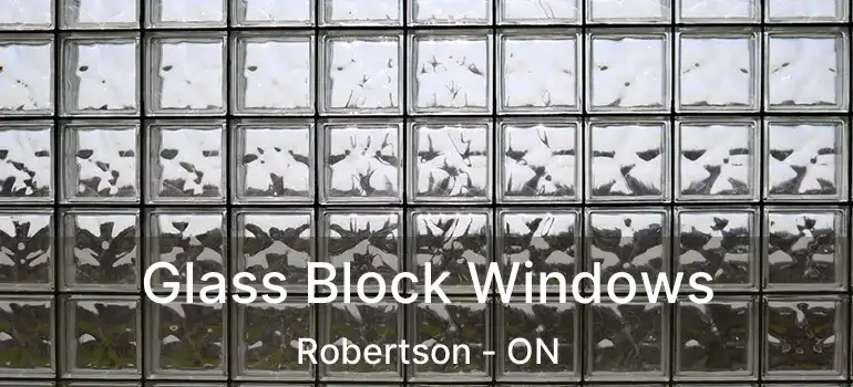  Glass Block Windows Robertson - ON