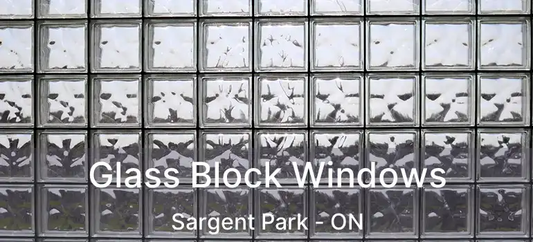  Glass Block Windows Sargent Park - ON