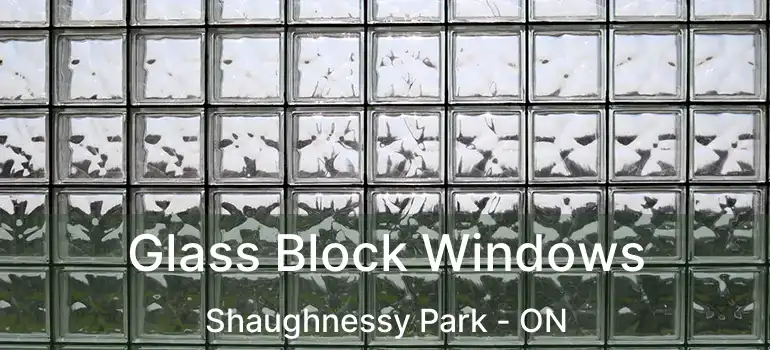  Glass Block Windows Shaughnessy Park - ON