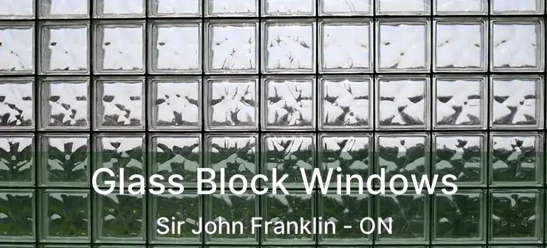  Glass Block Windows Sir John Franklin - ON