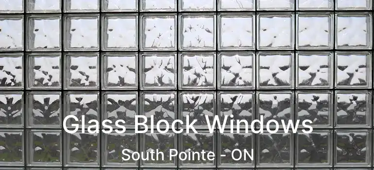  Glass Block Windows South Pointe - ON