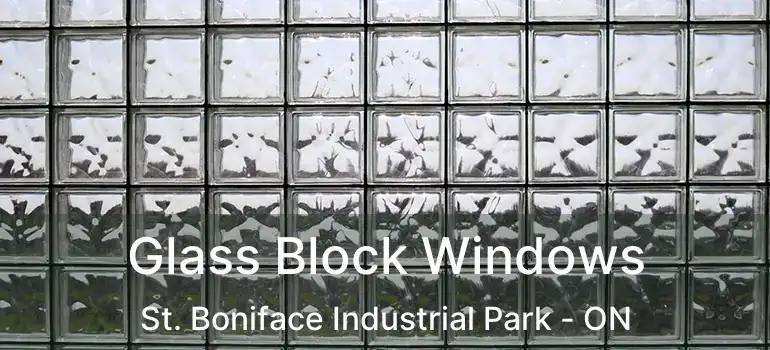  Glass Block Windows St. Boniface Industrial Park - ON