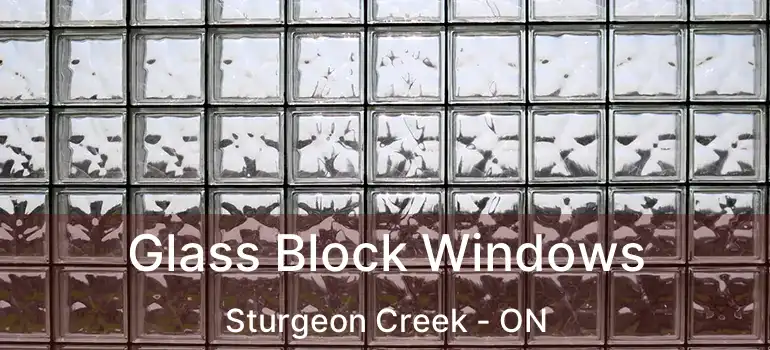  Glass Block Windows Sturgeon Creek - ON