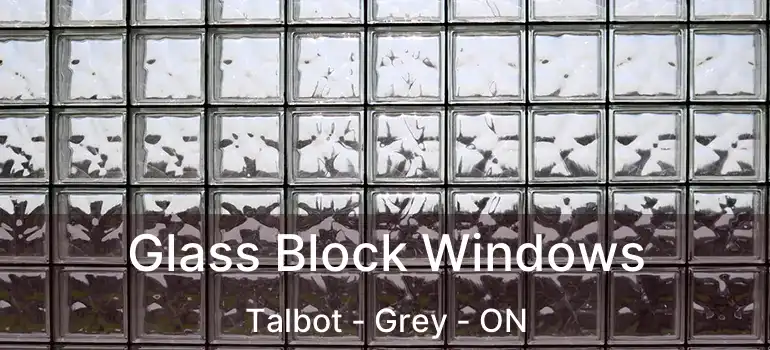  Glass Block Windows Talbot - Grey - ON