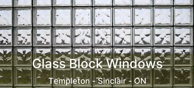  Glass Block Windows Templeton - Sinclair - ON